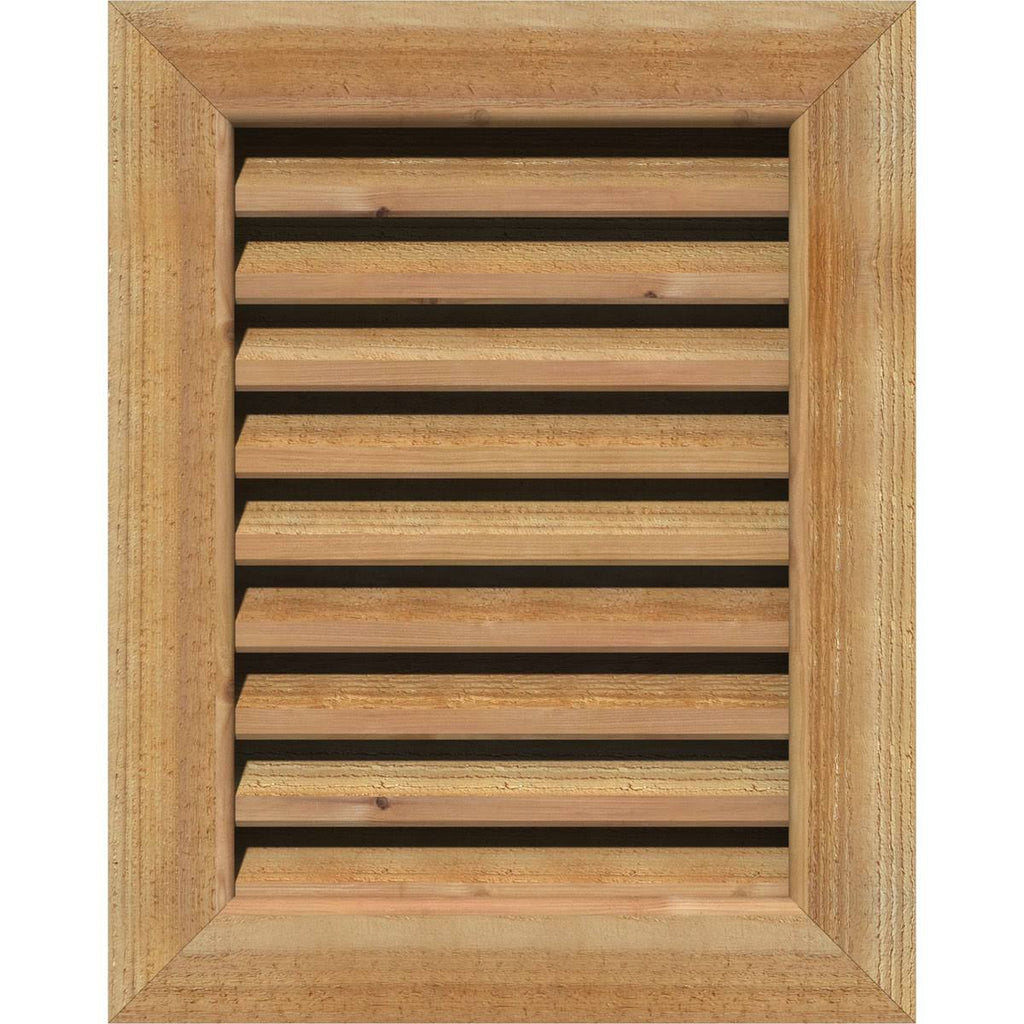 Vertical Gable Vent Unfinished Functional Rough Q14465