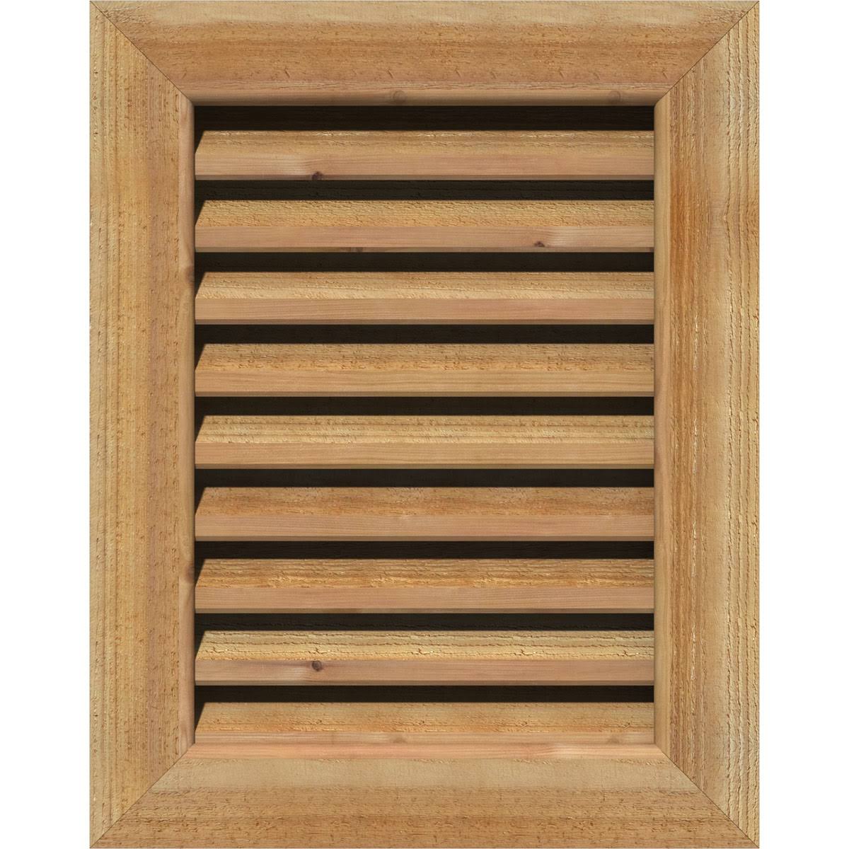 Vertical Gable Vent Unfinished Functional Rough Q14465