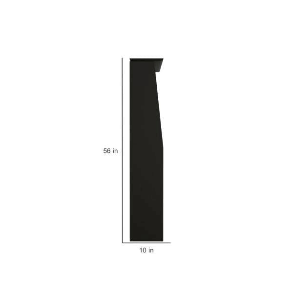 Black Full/Queen Bookcase Headboard Z4827