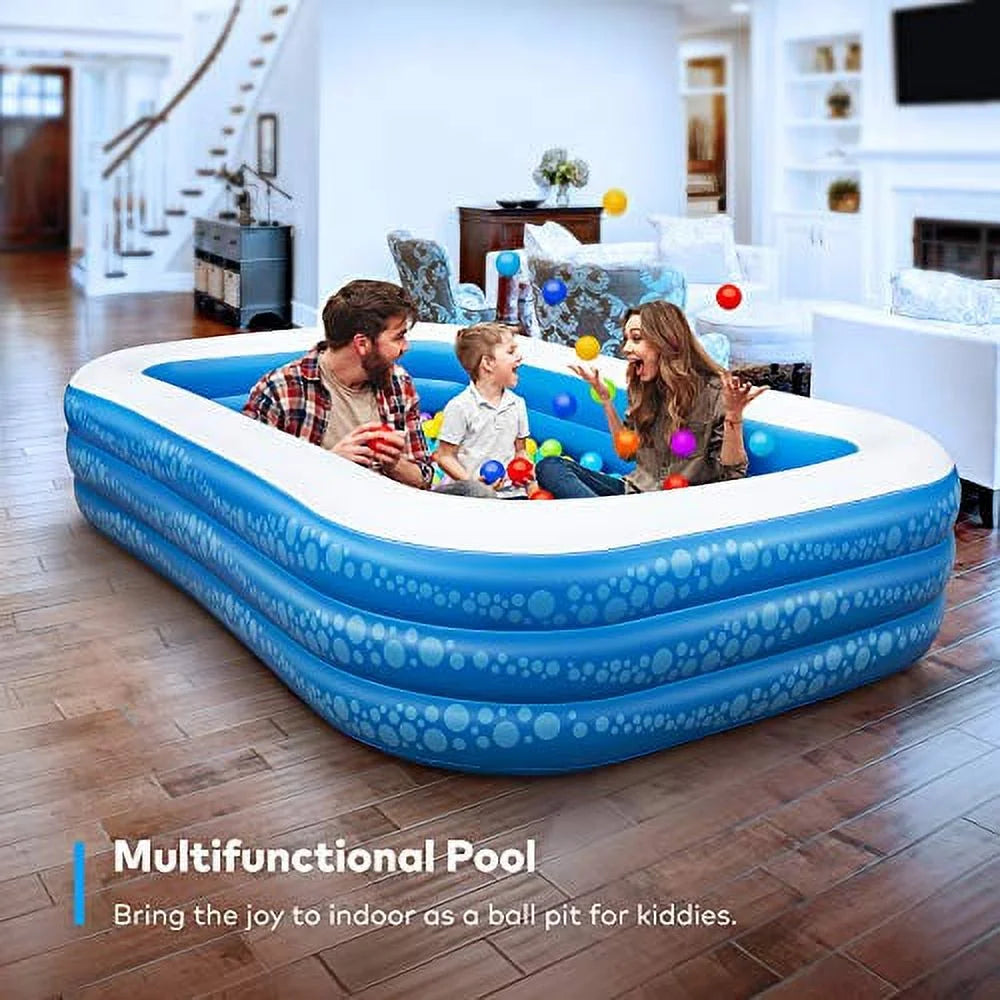 Inflatable Swimming Pool, 118" X 69" X 21" Y164