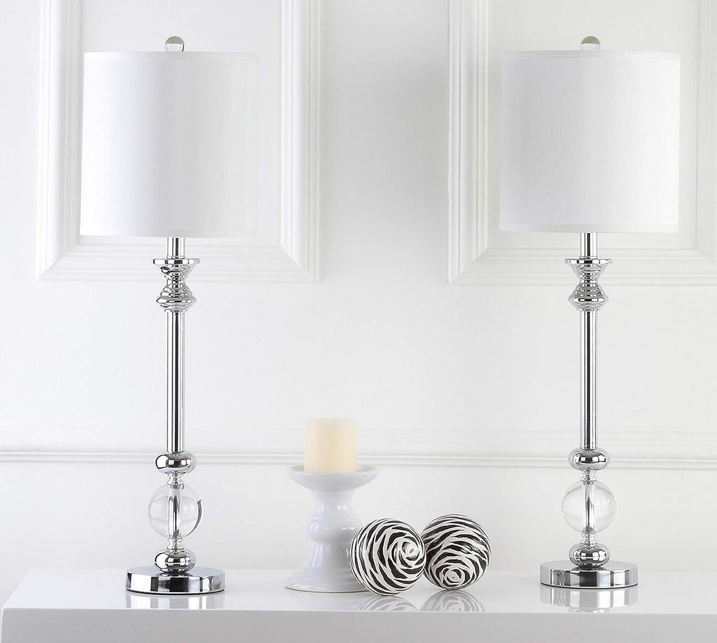 Crystal Candlestick 31-inch Table Lamp Set of 2 O77631