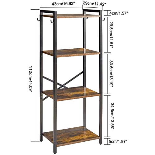 3 Tiers White Metal Bookcase Z920251
