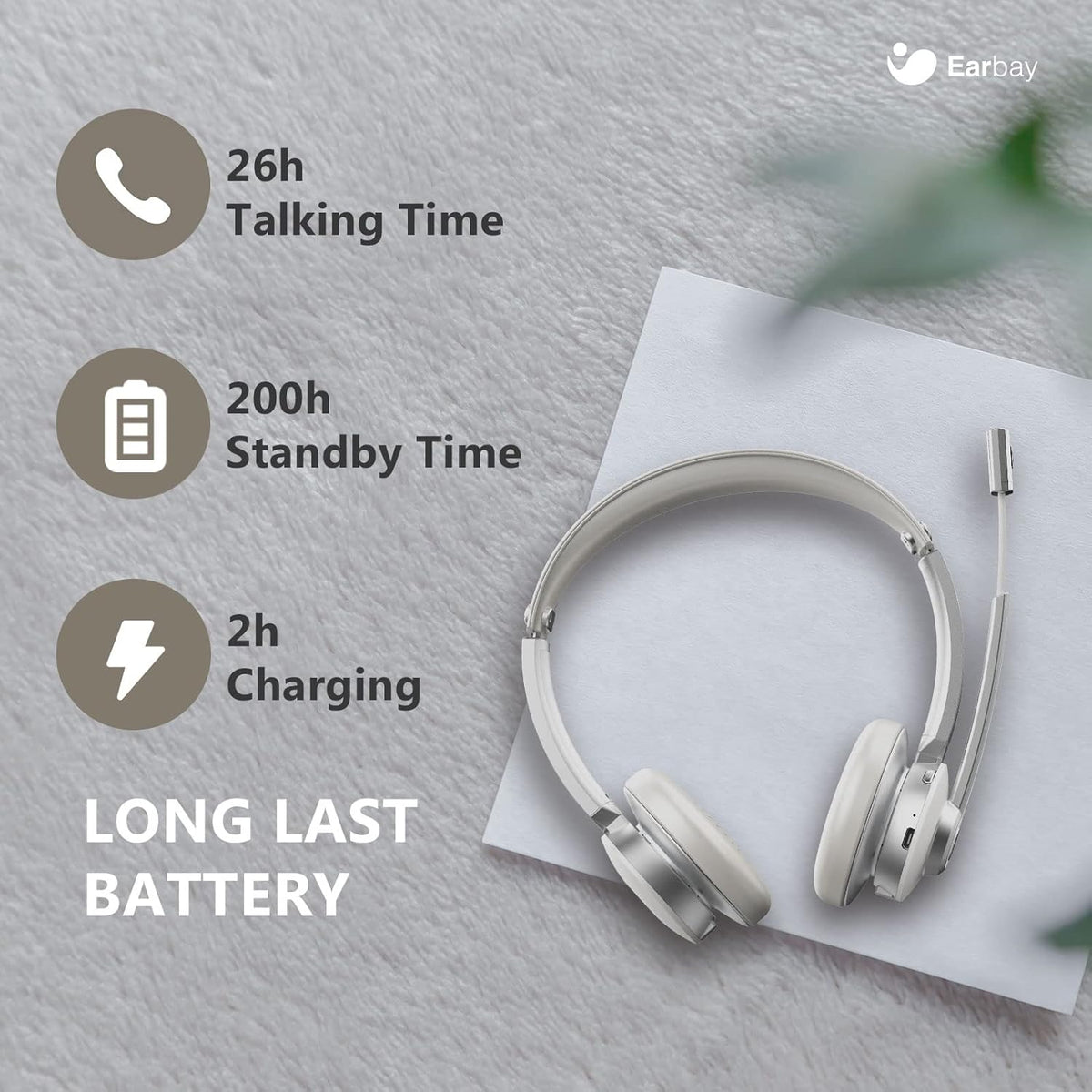 Bluetooth Headset with Mic Noise Canceling K7372