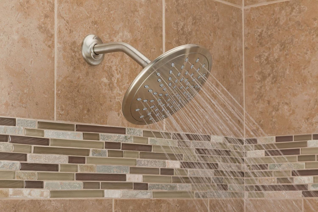 Brushed Nickel Round Rainshower Showerhead, Pack of 2 K69839