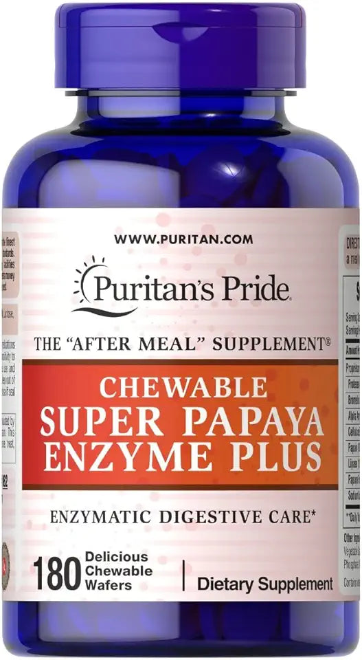Chewable Papaya Enzyme Plus 180 Count O59552