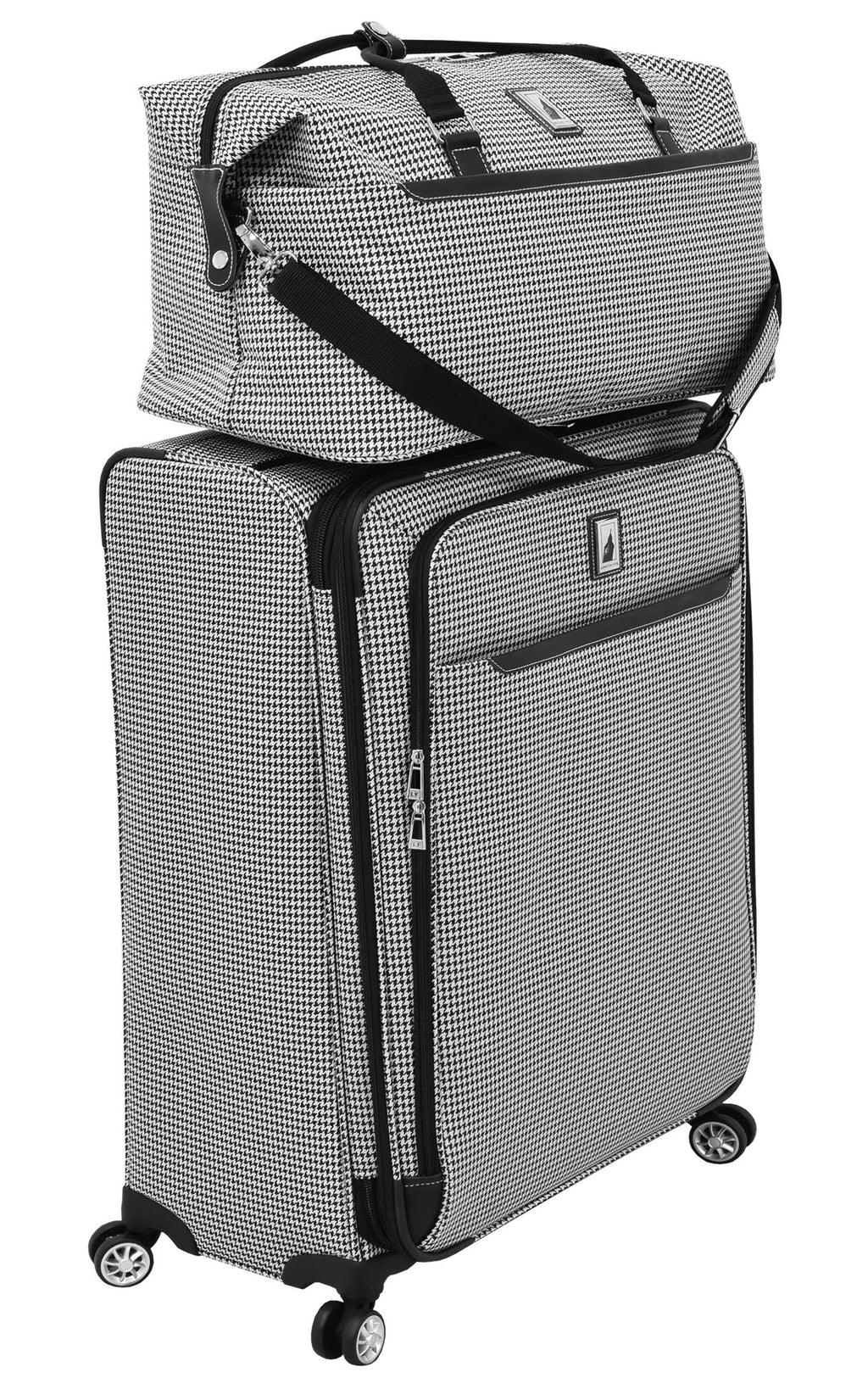 Black/White Houndstooth Duffle W3536