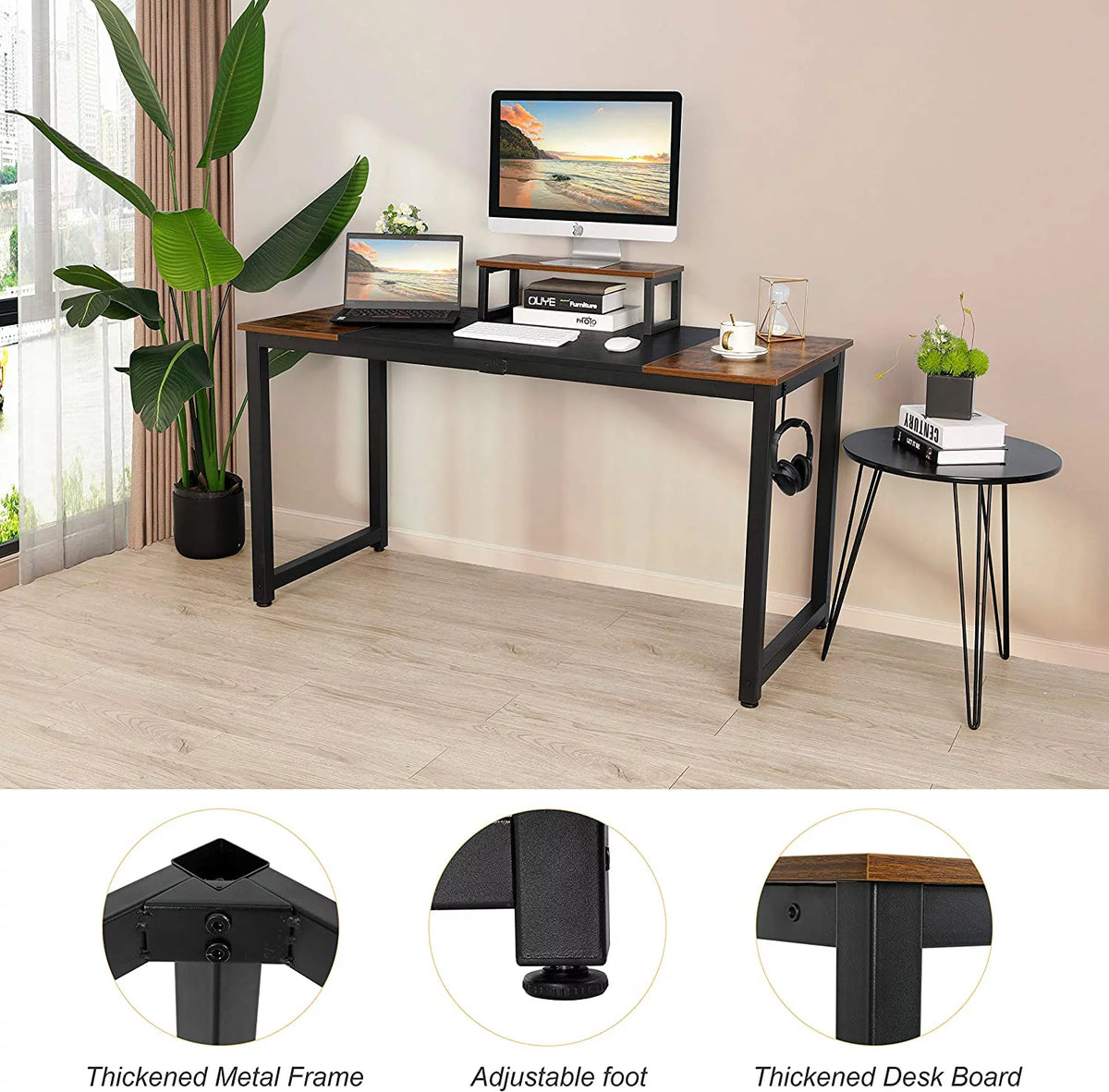 Computer Desk with Monitor Stand U9930