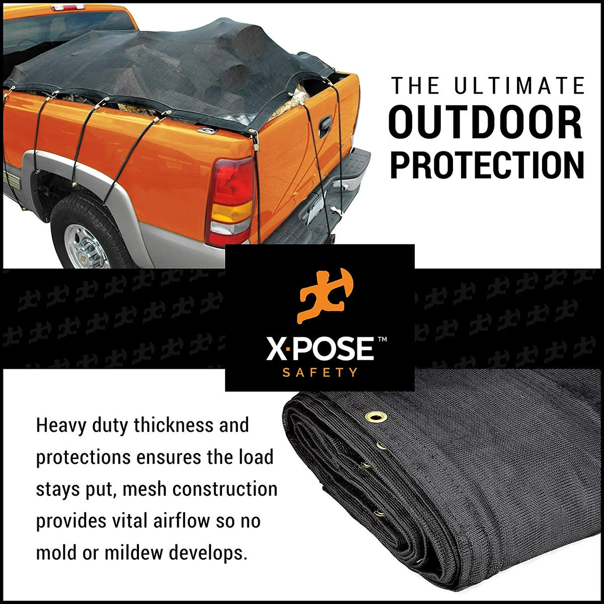 Heavy Duty Mesh Tarp 10’ x 14’ Black W7245