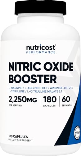 2250mg Nitric Oxide Booster, 180 Capsules Y74490