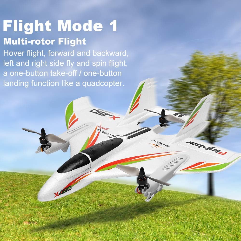 2.4G Remote Control 6 Channel Brushless Motor RC Airplane D673