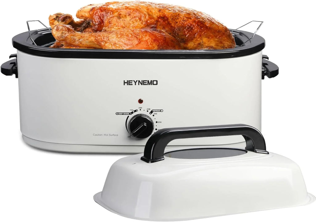 26 Quart Stainless Steel Electric Turkey Roaster Oven L7285