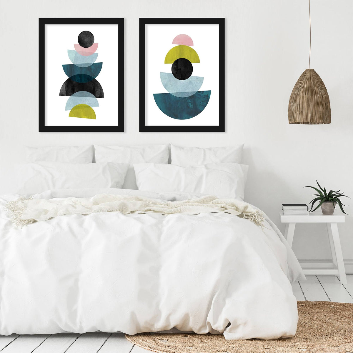 Black Framed Print Set M380