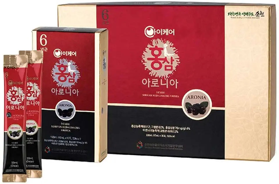 Korean Red Ginseng Aronia Extract Portable Sticks 300ml Q718