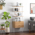 6-Tier Wall-Mounted Bookshelf N7288