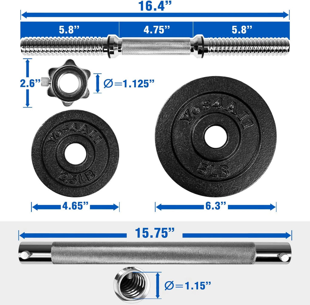 60 lbs Adjustable Dumbbell Set X12639