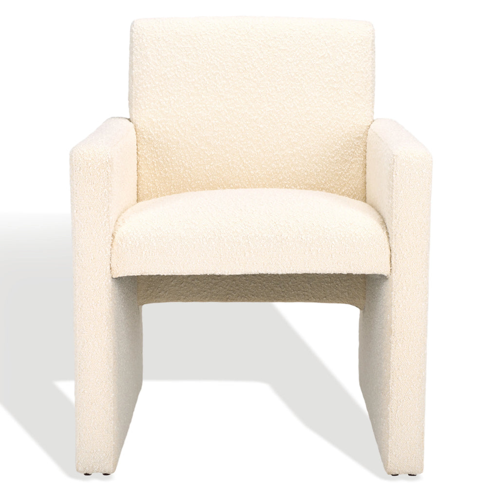 Ivory Boucle Dining Chair C790