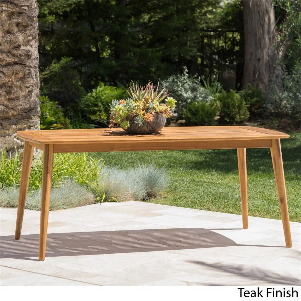 71" Wooden Patio Dining Table K261