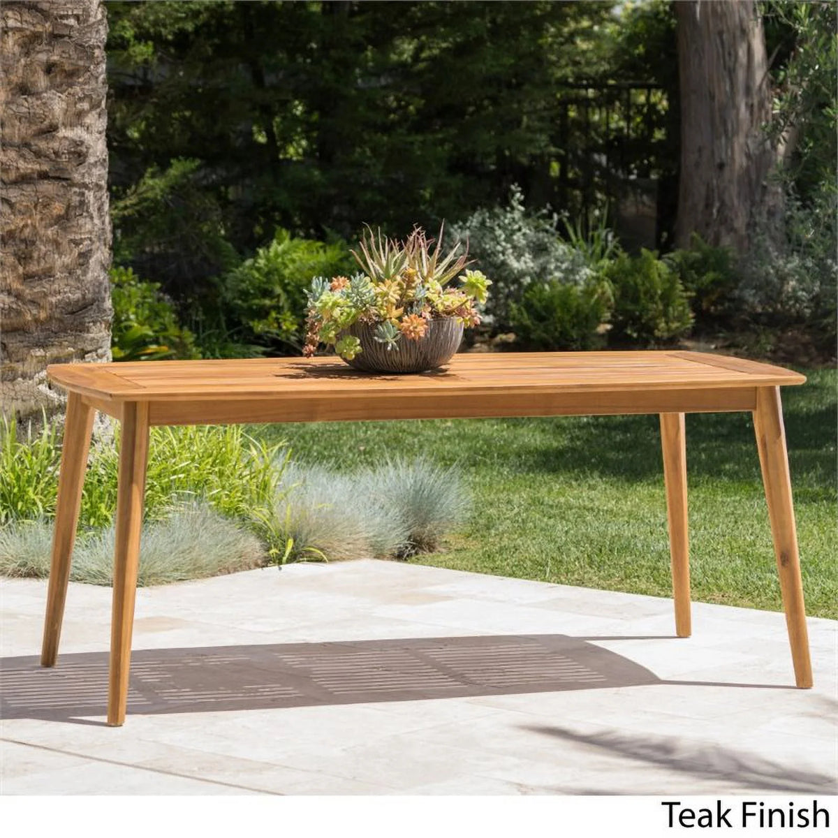 71" Wooden Patio Dining Table K261