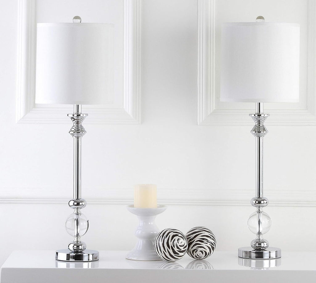 Crystal Candlestick 31-inch Table Lamp Set of 2 O77631