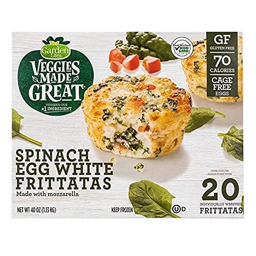 Spinach Egg White Frittatas, Pack of 2, 40 Total, Gluten-Free W59231