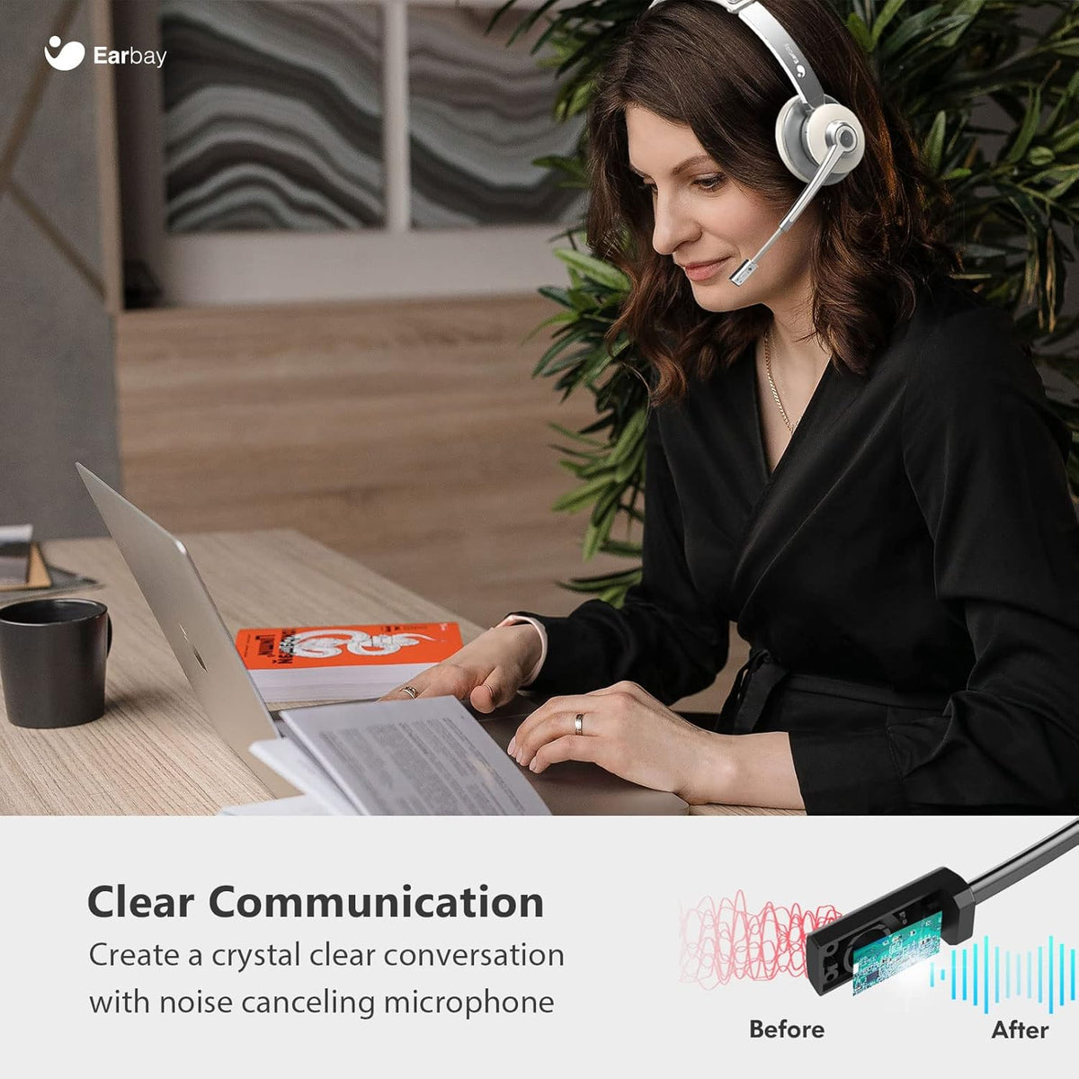 Bluetooth Headset with Mic Noise Canceling K7372