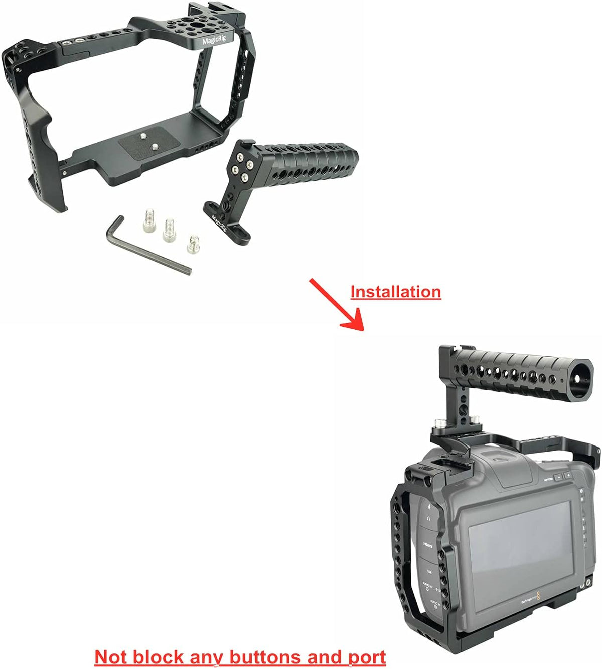 Camera Cage with Top Handle T902