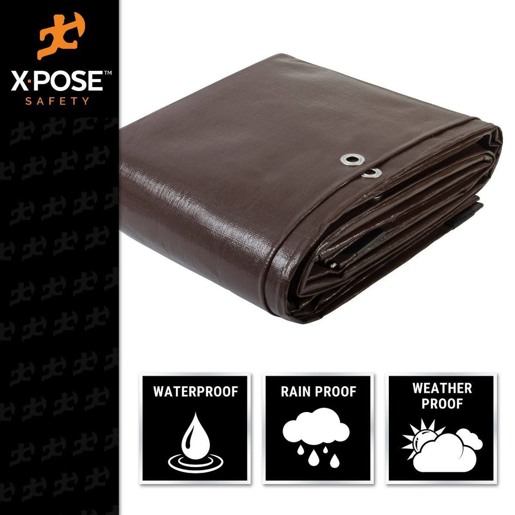 Heavy Duty Brown Poly Tarps 10 x 20 Case of 3 G775723