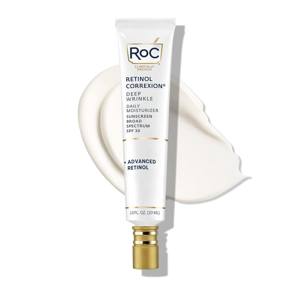 Retinol Correxion Deep Wrinkle Daily Face Moisturizer with Sunscreen SPF 30, 1 Ounce K499896