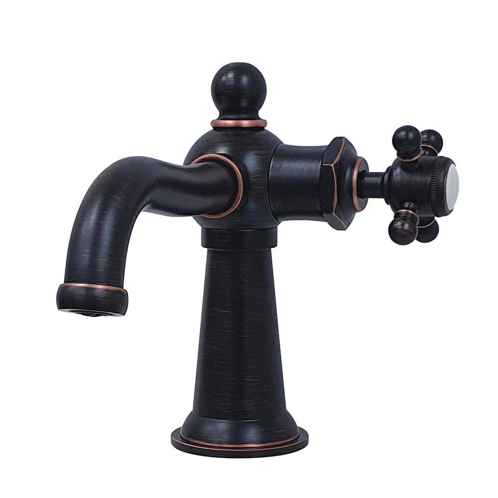 Single-Handle Bathroom Faucet with Push Pop-Up D1277