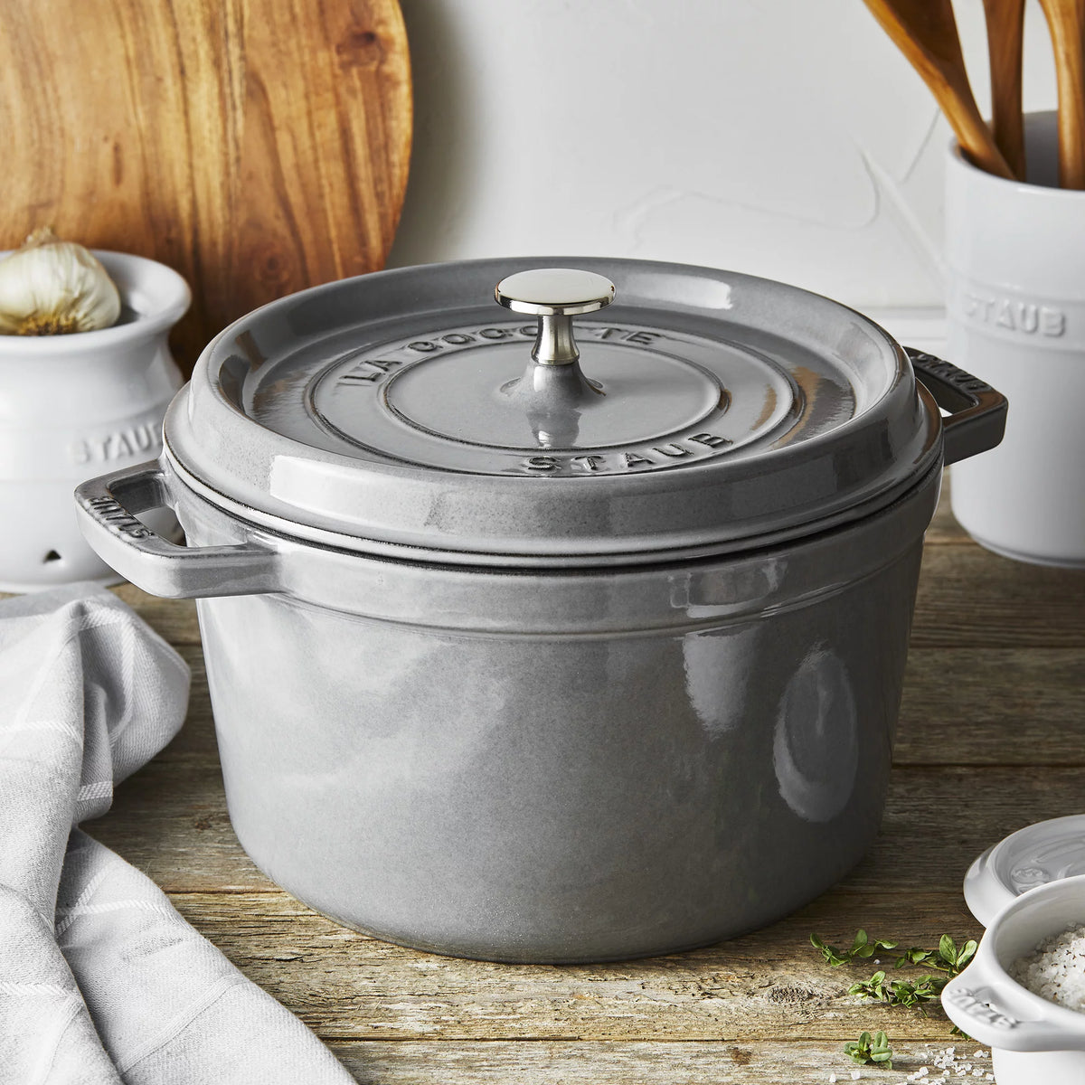 Cast Iron Dutch Oven 5-qt Tall Cocotte, Graphite D212114