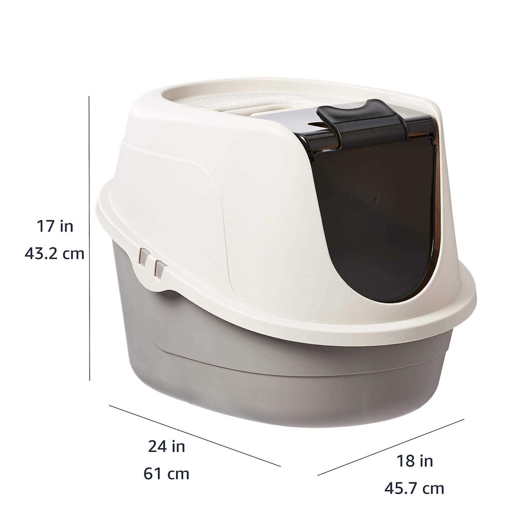 No-Mess Hooded Cat Litter Box C3361