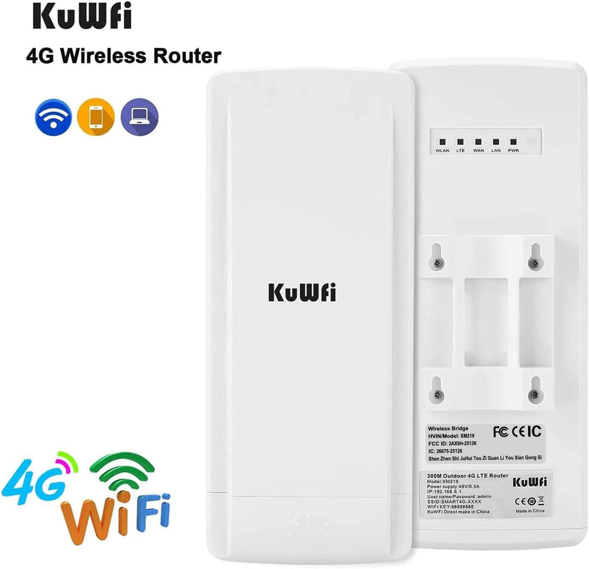 Outdoor 4G LTE WiFi Router with POE Adapter N14413