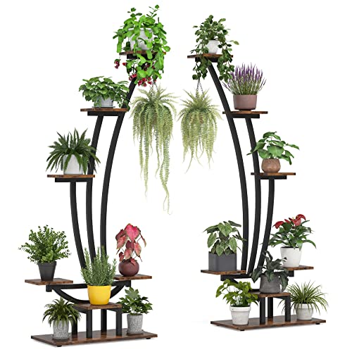 6-Tier Tall Metal Plant Stand Pack of 2 Q997831