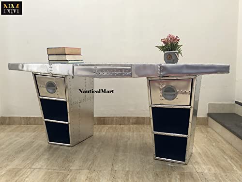 Aviator Wing Desk Aluminium Desk 72 Inches L59773