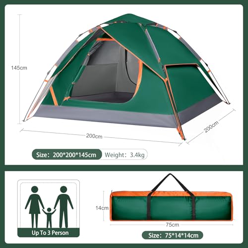 2 Person Instant Pop Up Dome Tent J79132