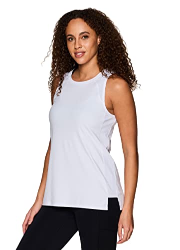 Women's Relaxed Fit Super Soft Ribbed Side Sleeveless Workout Tank Top N127613