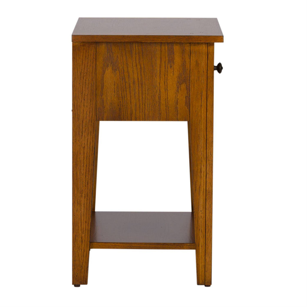 Twin Panel Bed in Aged Oak R986963
