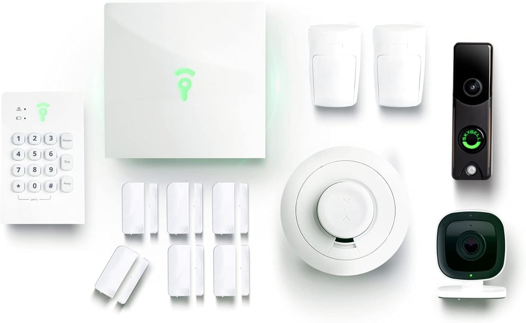 6 Piece Home Security System with Doorbell Camera D8315