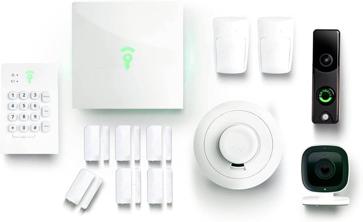 6 Piece Home Security System with Doorbell Camera D8315