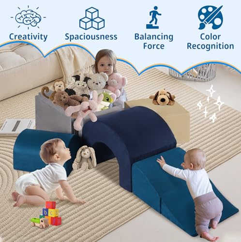 7 Pieces Soft Foam Climbing Blocks PlaySet G676648