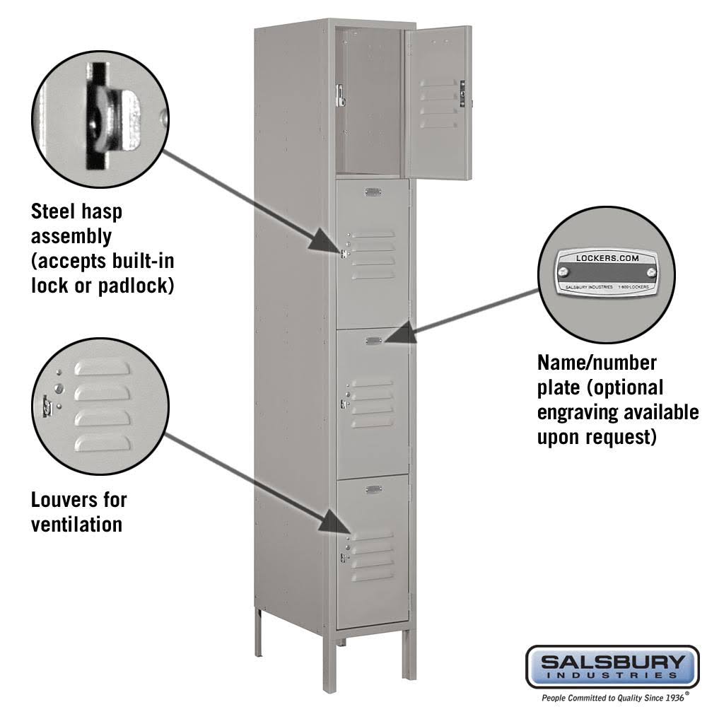 Gray Metal Locker I981