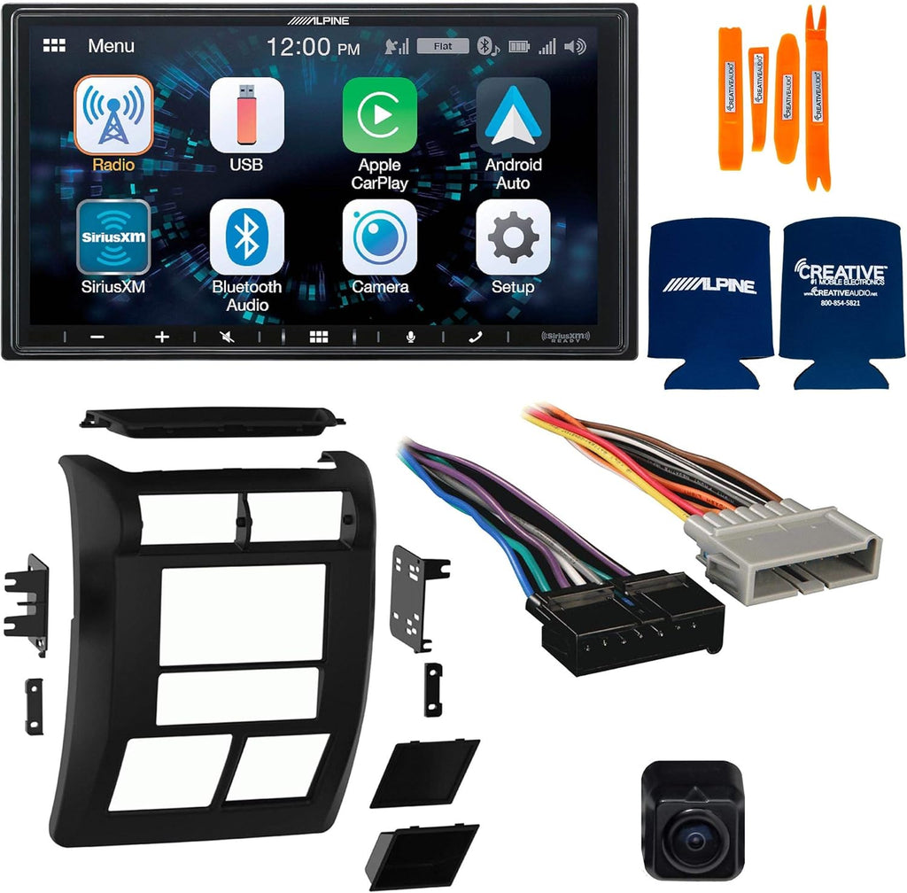 Multimedia Receiver with Dash Kit Wiring Harness and B/U Camera C27623