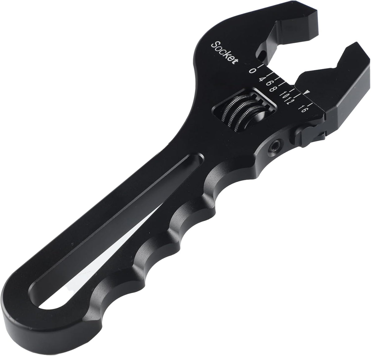 Black Aluminum Adjustable Wrench L4192