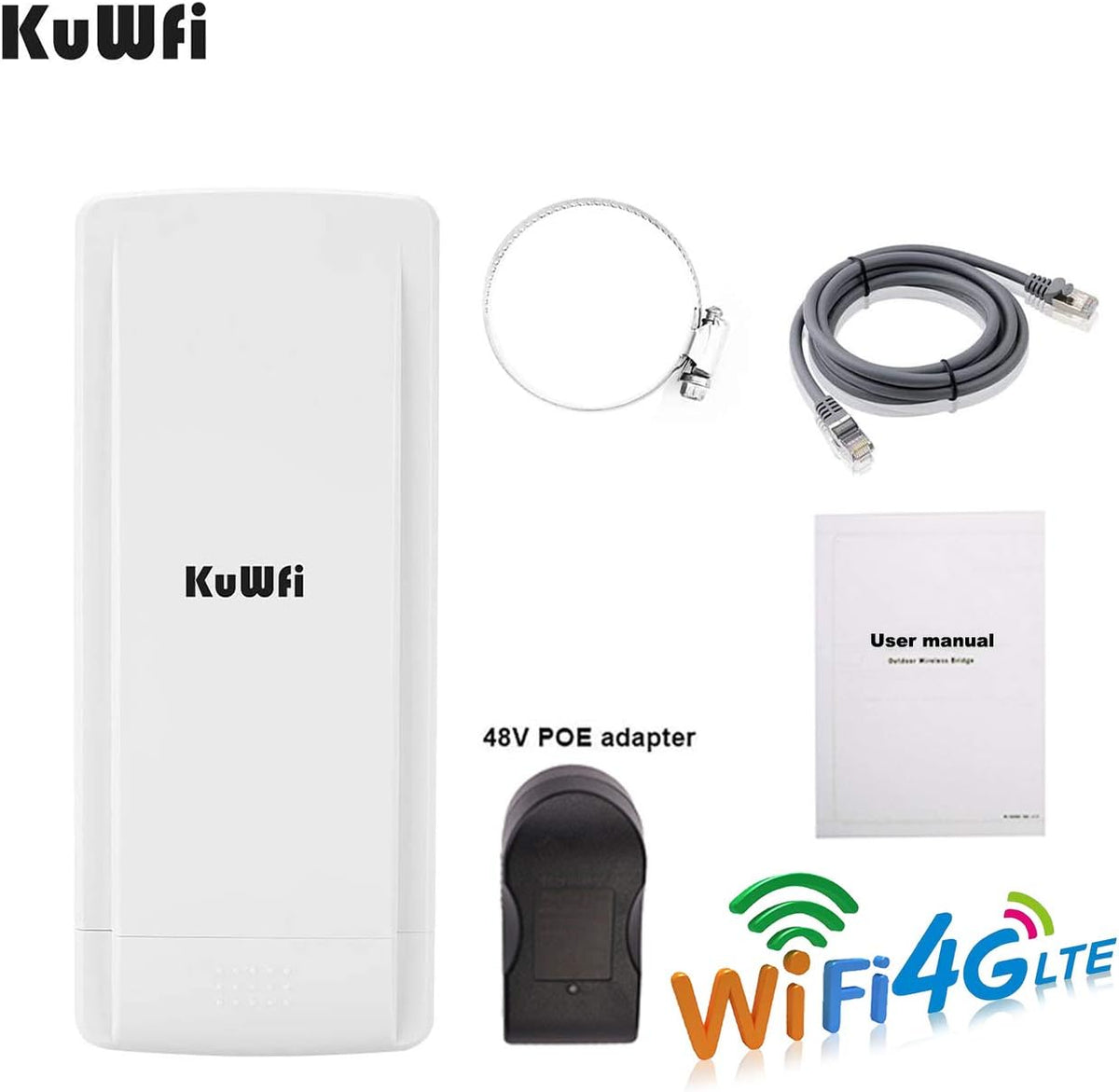 Outdoor 4G LTE WiFi Router with POE Adapter N14413