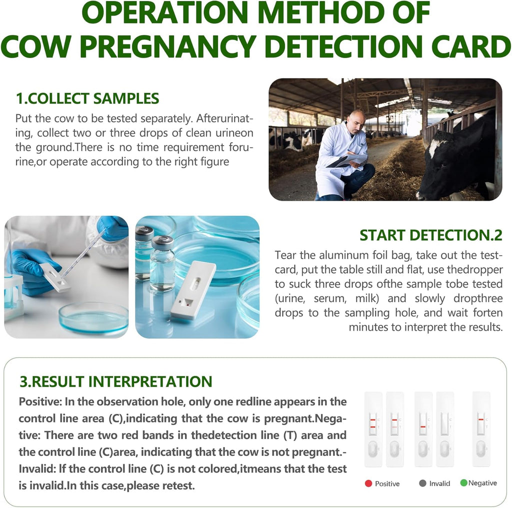 Quick Cow Pregnancy Test Kit T3418
