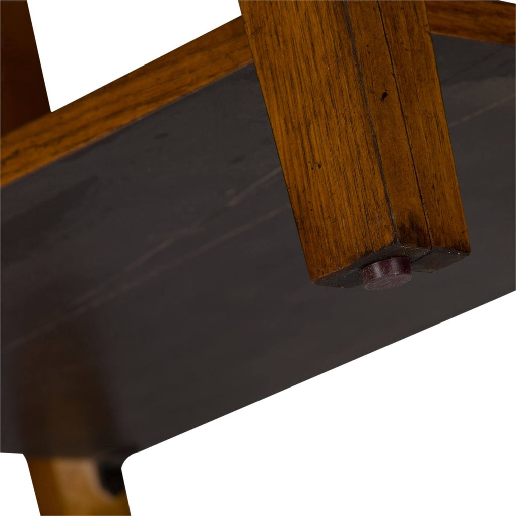 Twin Panel Bed in Aged Oak R986963