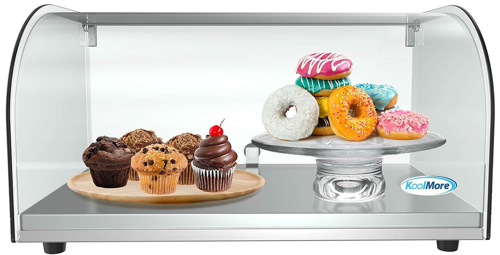 Commercial Glass Bakery Display Case 4 Tier with LED Lighting C201