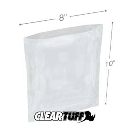 Clear Poly Bags 8 x 10 in. 0.003 Gauge Case of 1000 I21627