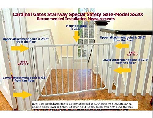 Black Aluminum Baby Gate 27 to 42.5 Inches Wide L407032