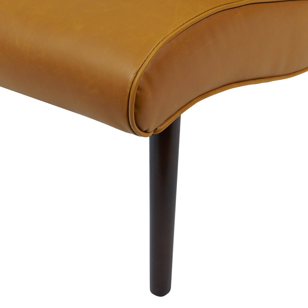 Vintage Caramel Bonded Leather Chair B158